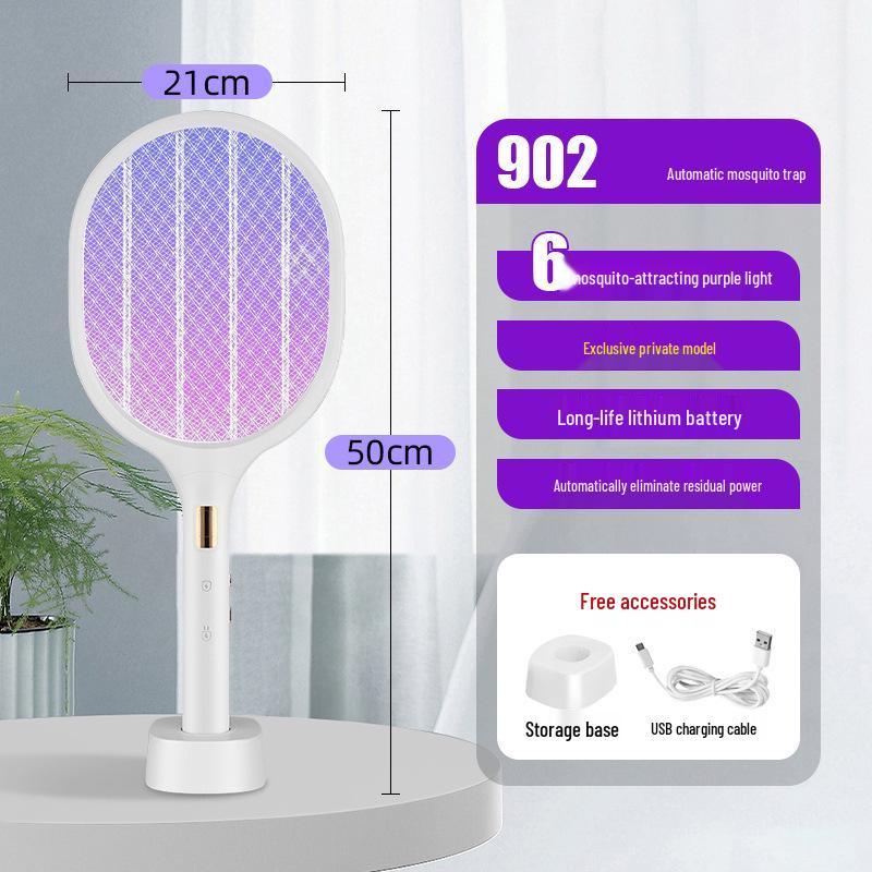 Rechargeable Electric Mosquito Swatter with Lithium Battery Mosquito Repellent - Fly Killer and Mosquito Killer.