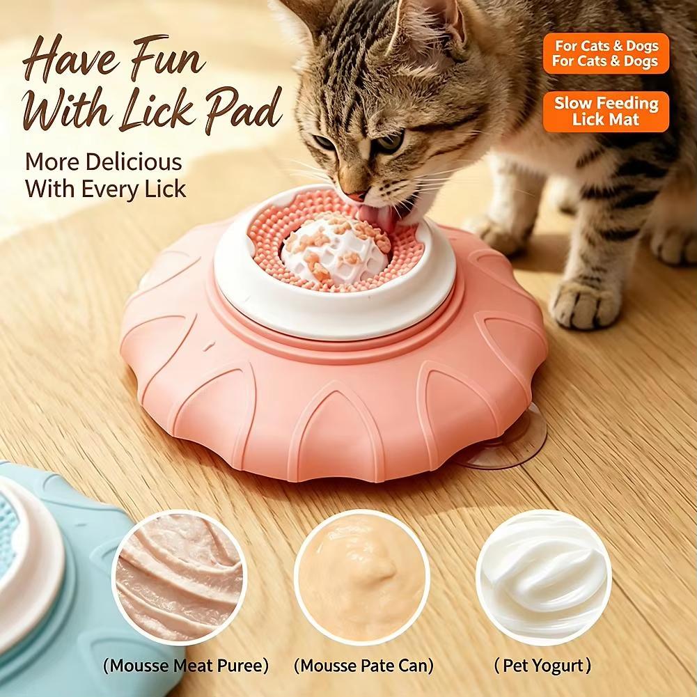 Pets Lick Toys Tray Interactive Dog Toys Slow Feeder Food Dispenser For Puppy Training Enrichment Cat Feeding Crate Pet Supplies