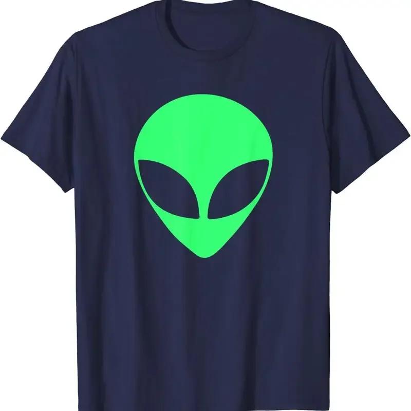 Green Alien Head 90'S Funny Humor T Shirt