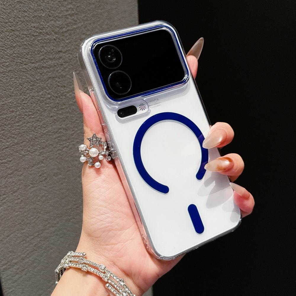 Ultra-thin Clear Hard PC Hit Color Magnetic Phone Case For Xiaomi Mi 17 Pro Max 17Pro For Magsafe Wireless Charge Cover