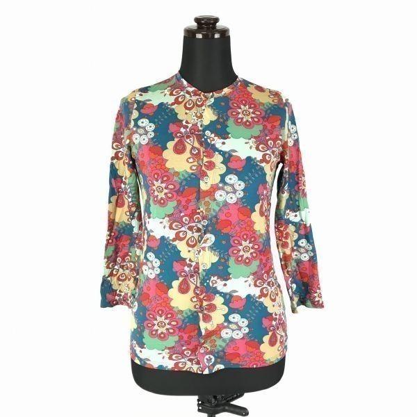 

Made in Japan/vetement Geometric Print Nylon Band Collar Shirt/Women’s Size M/2/Vitamin Colors/Long Sleeve