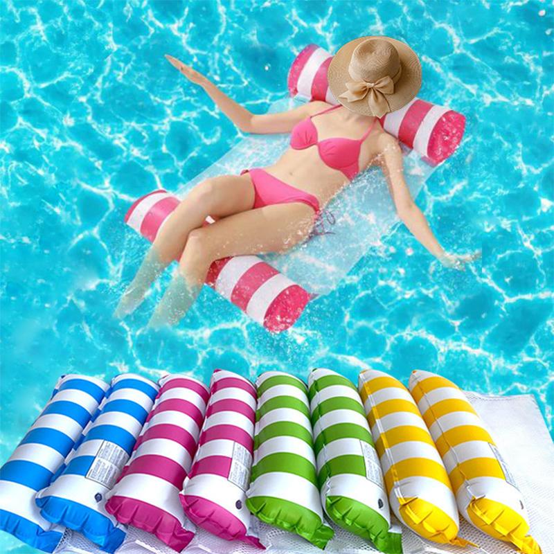 Hamaca Flotante para Agua Sillón Inflable para Piscina para Adultos Vacaciones de Verano Lago y Playa Relajación Asiento Cama Flotante