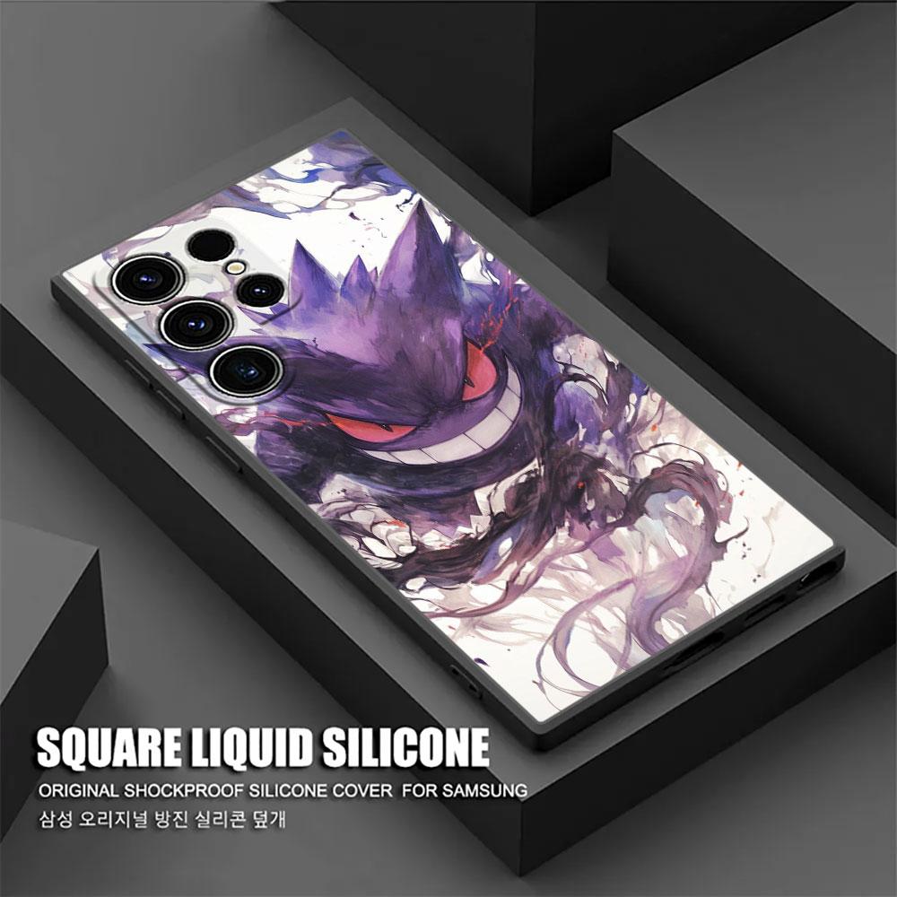 P-Pokemons Bulbasaurs Umbreons Gengars Draw S25 Ultra Case For Samsung Galaxy S25 S24 S23 S20 S21 FE S22 Ultra Plus Phone Cover