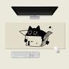 Cute Black Cat Mouse Pad Girl Large Computer Office Game Table Mats XXL Rubber PC Keyboard Mousepad Anti-slip Long Desk Pads