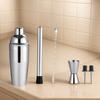 Stainless Steel Cocktail Shaker Set, Bar Tools Set Martini Shaker,Drink Mixer Spoon Mojito Muddler for Cocktails,Pourers Jigger