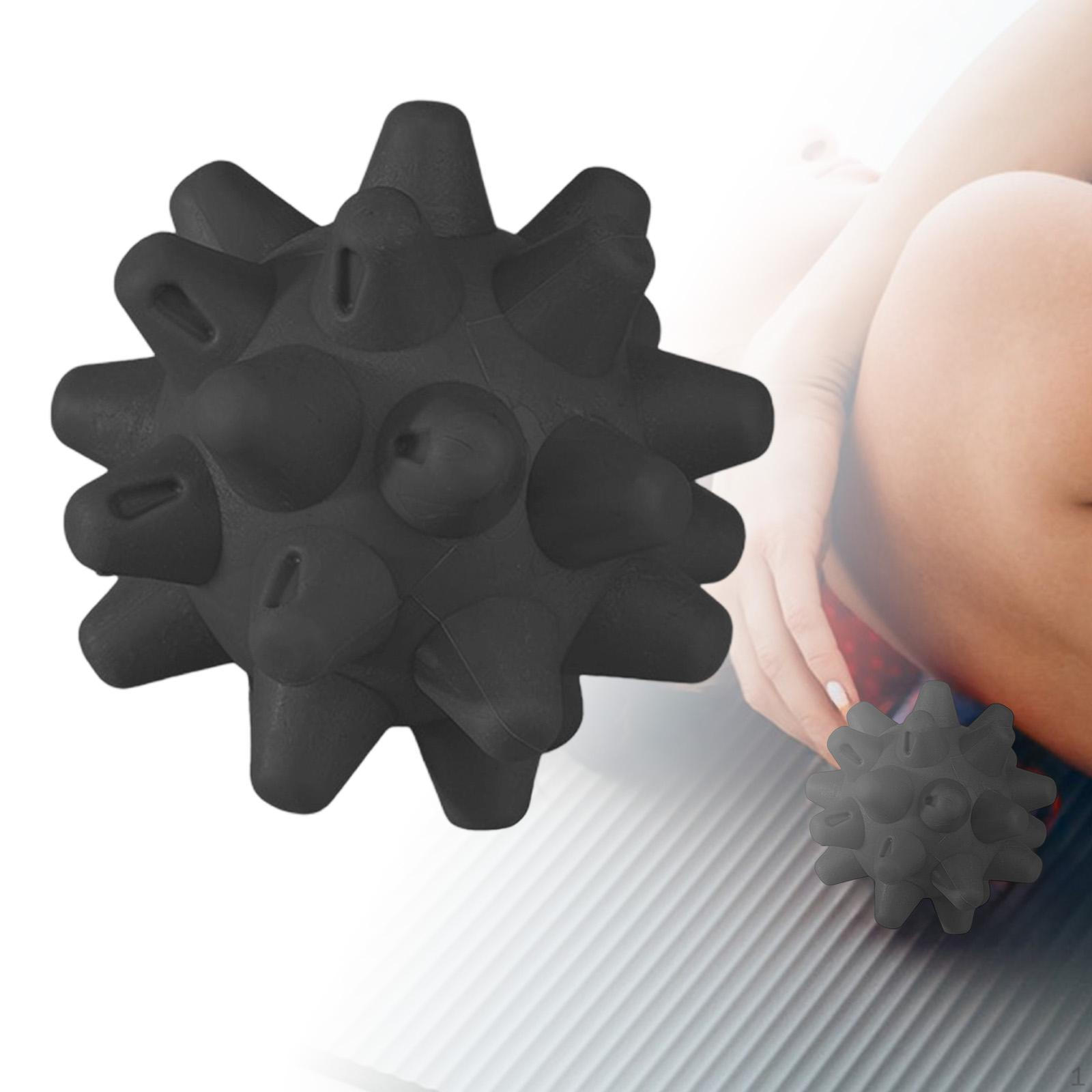 

Игольчатый мяч, Мышечный мяч для домашнего спортзала, Путешествий, Стильный фитнес-подарок для мужчин и женщин, чёрный