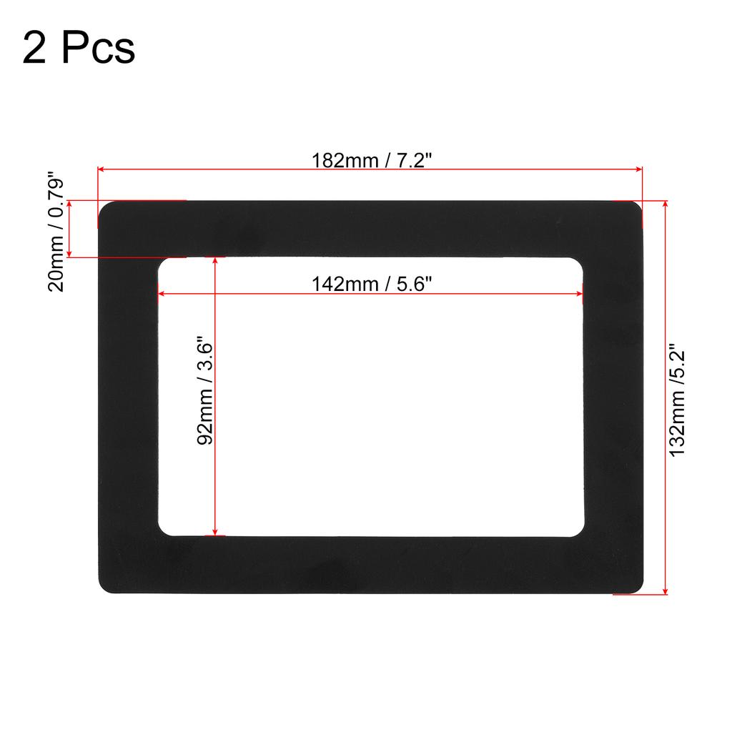 Magnetic Picture Frame, 2 Pack Magnetic Photo Frame Picture Holder Holds 5x7 Inch Photos for Refrigerator Metal Home Office