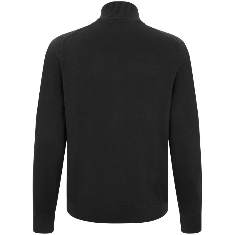 Calvin Klein Casual Stand Collar Printed Comfortable Zip Cardigan Sweater Men sweater Black J319273-BEH