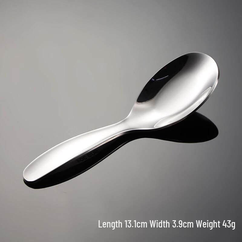 Qianxing 304 Stainless Steel Short Feeding Spoons for Kids (10-Pack)