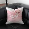 C-Cupid Angel Pillow Kawaii Anime Cushion Cushion Cover Pillow Case Anti-Dustmite Invisible Zipper Silky Plush Cushion