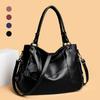 New Women's Crossbody Bag, Large Capacity, Soft Leather, Mom Bag, European and American Style, Shoulder Bag, Tassel Tote Bag
