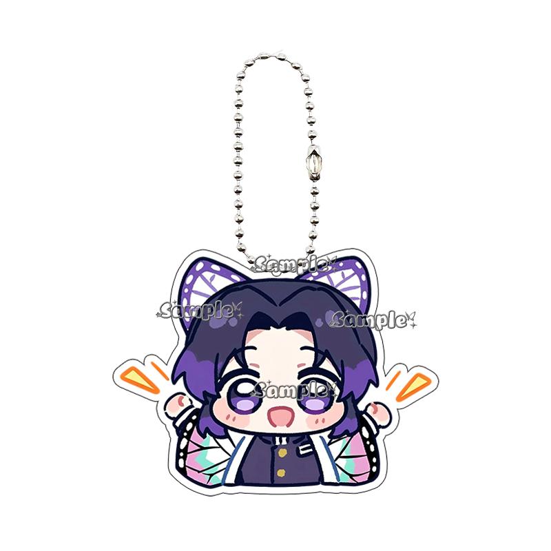 Cartoon Tsuyuri Kanawo Shinobu Excitement Fashion Anime Characters Acrylic Keychain Decor Charm Ornaments Car Key Ring Gifts Toy