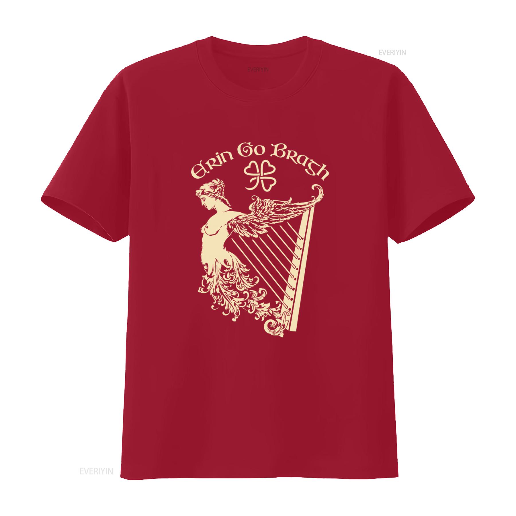 

Erin Go Bragh Эйре Ирландская арфа Ирландия День Святого Патрика Футболка Новые Горячие Предложения винтаж Стирка Унисекс уличная мода дизайнерская одежда S
