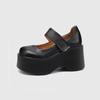 Fashion Wedges Shoes for Women 2025 Autumn New Chunky Heel Platform Mary Jane Shoes Simple and Stylish Women's Pumps Zapatos De Mujer