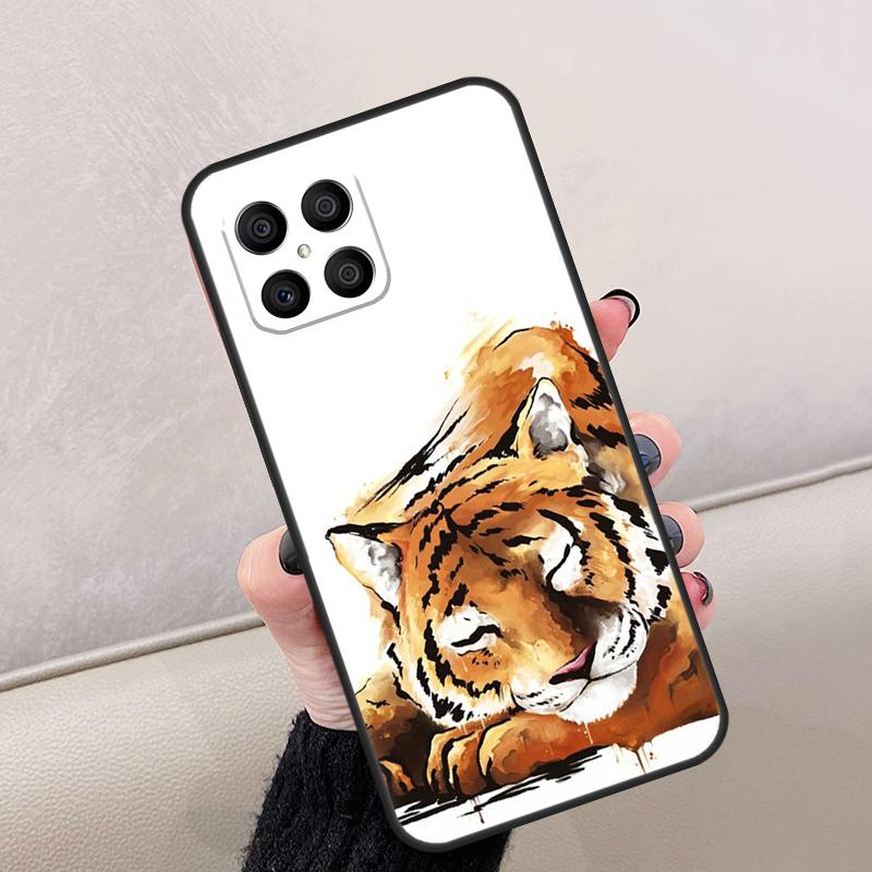 Animal Tiger Art For Honor Magic 8 6 7 Pro Case For Honor 400 Lite 200 50 70 90 X8c X8b X9a X9b X9c X9d Win RT
