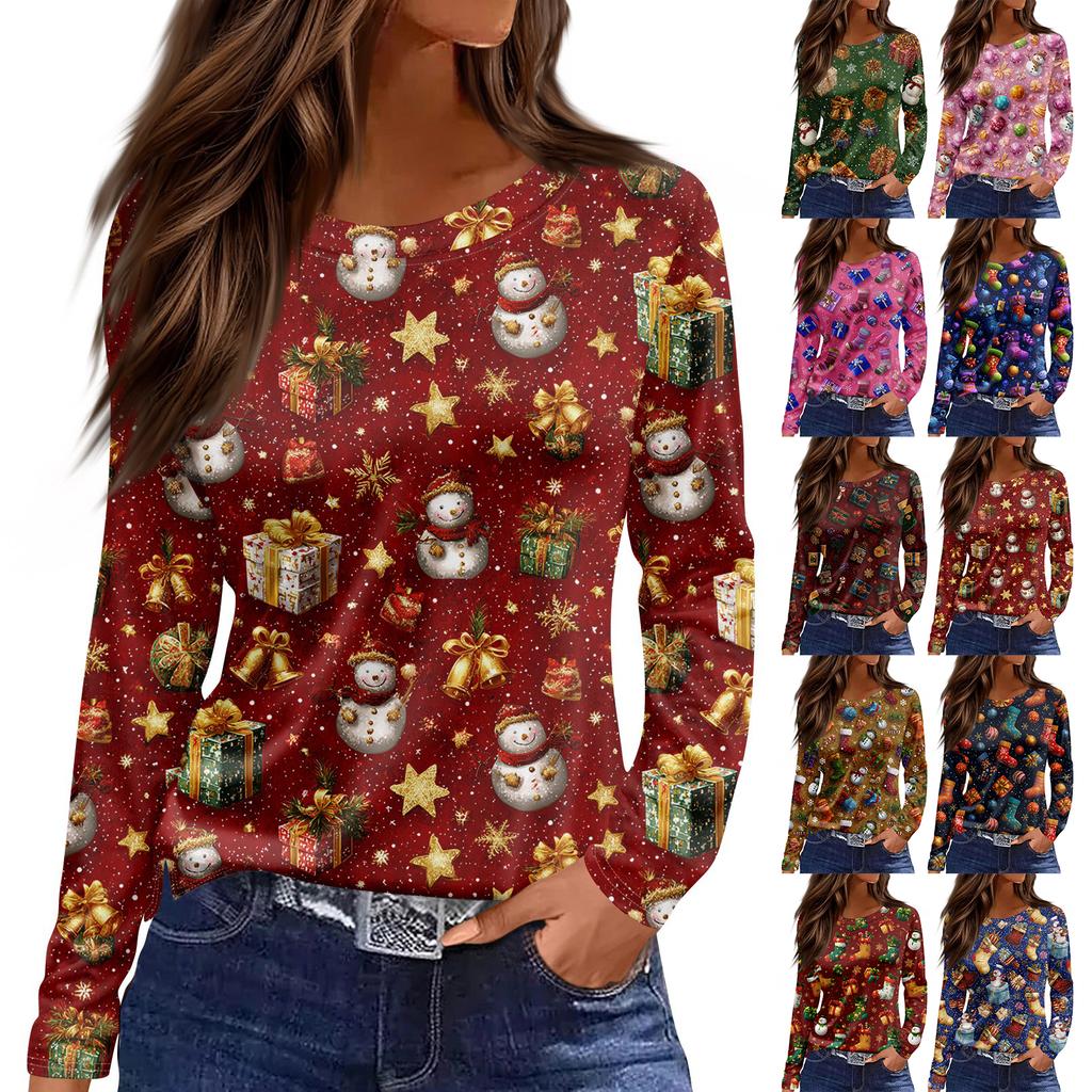 Womens's Fashion Casual Halloween Print V-neck Mid Length Pocket 3/4 Sleeve Top