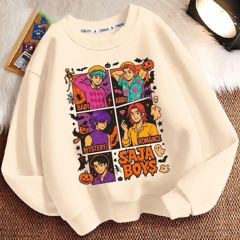 Children's Witch Hunt Team Hoodies, Spring and Autumn Boys' and Girls' Casual Long-sleeved Hoodies