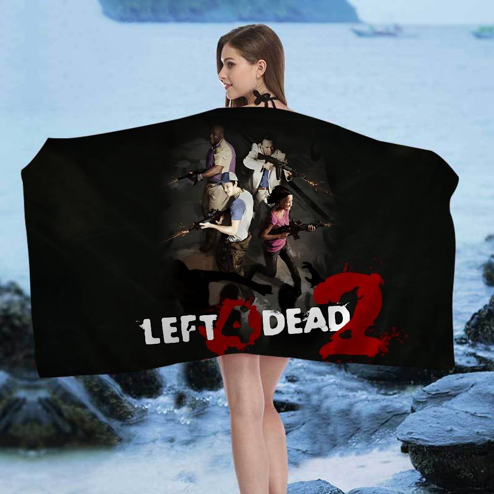 Hot Action Game Left 4 Dead Big Microfiber Beach Towels Quick Dry Towel Sand Beach Towels Pool Towel for Travel Swim Pool Yoga