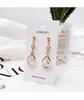 925 Silver Four-Leaf Clover Star Earrings, Korean Style, Slim Design for Women