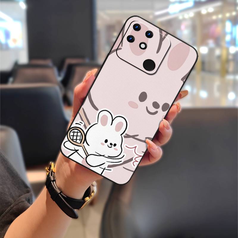 Anti-dust Back Cover Phone Case For OPPO Realme Narzo 50A Cartoon Anti-knock Fashion Design Waterproof Shockproof TPU