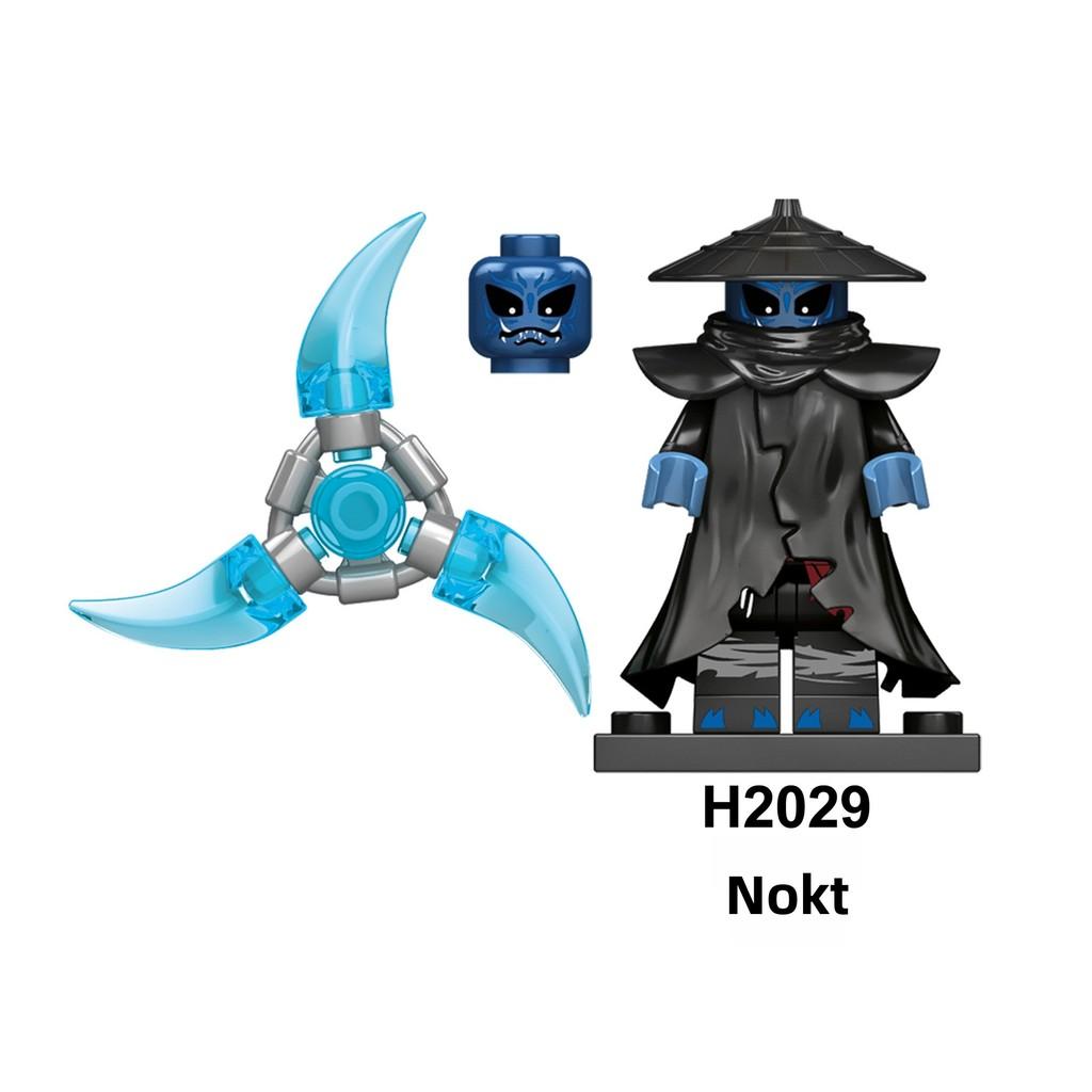 Rox Kur Ninjas Set Personalizzato Fai da Te di Mattoncini di Plastica per Bambini e Collezionisti