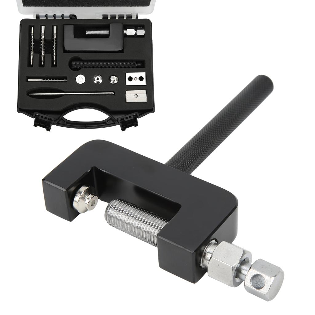 12 Pcs Universal Motorcycle Chain Cutter Breaker Riveting Tool Set with Storage Box for ATV Dirt Bike