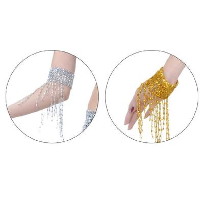 Bühnenauftritte Armband Bauchtanz Anhänger Handkette Kostümzubehör Verstellbare Armbänder für Künstler