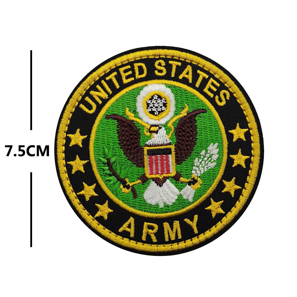 U.S. Army and Navy Tactical Velcro Embroidered Badge