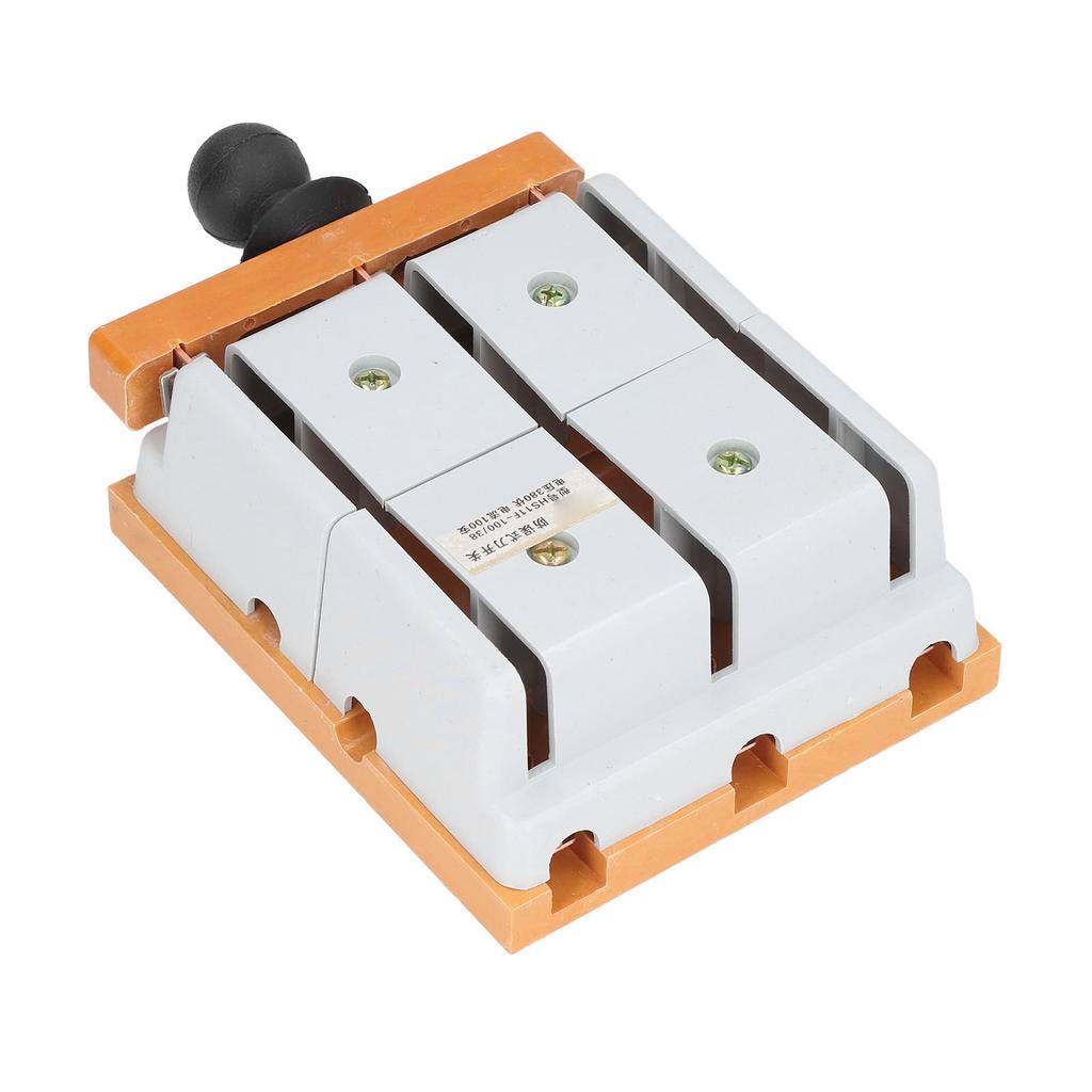 380V 100A Knife Switch 3 Pole Double Throw Knife Switch Flame Retardant Electrical Switch