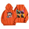 Unisex Printed Long Sleeve Pullover Hoodie Lightweight for Men and Women