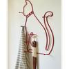 Retro Cartoon Cats Wall Hook Minimalist Design For Home Decors Functional To Hanging Clothes Hats And Bags Durable Iron Materials Suitable For Various