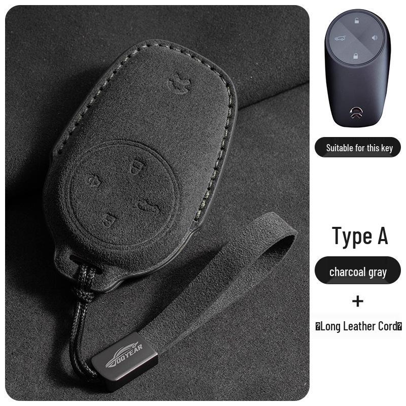 NIO Key Fob Case for ES6, ES8, EC6, ES7, ET7, ET5 - Tricolor Suede Protective Shell