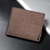 Denim Wallets Purses Men Women Inserts Business Foldable Cowhide Wallet Picture