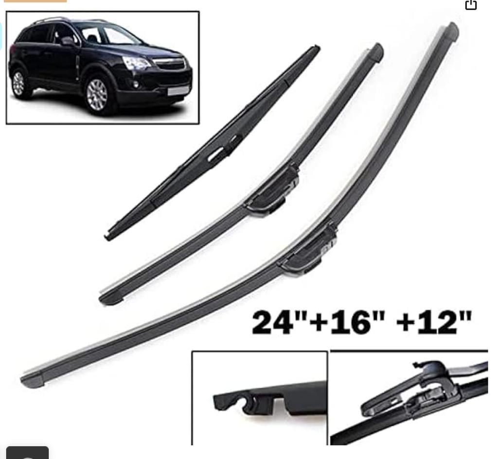 Suitable for Opel Antara 06-17 years ago Rear window wipers Wiper blades Wipers 3 sets of wipers