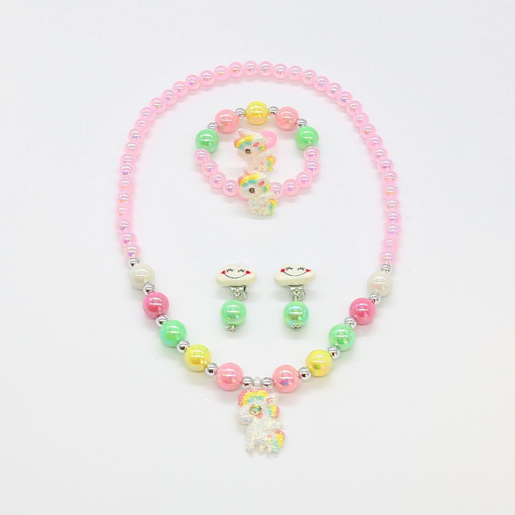 Unicorn princess accessories set, linking crown necklaces, headbands, girls' princess dress accessories, cross-border foreign trade