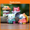 One Piece Katze PVC Spielzeug Set mit interaktiven Funktionen für Kinder und Sammler