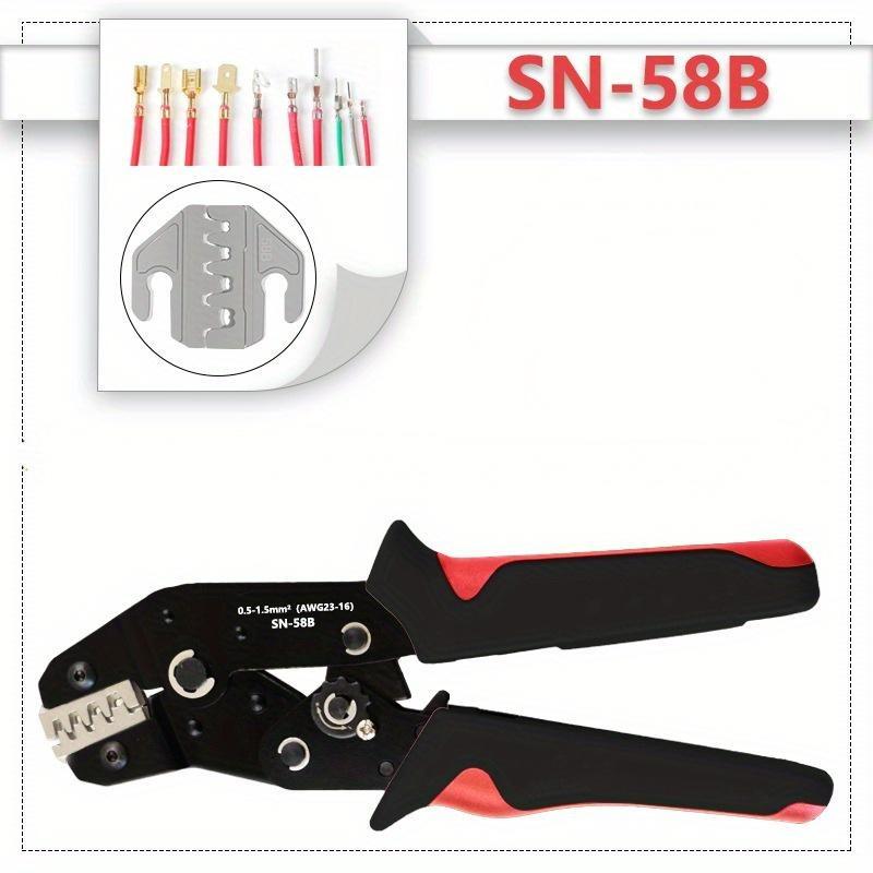 

Экономичные обжимные клещи с храповым механизмом SN-58B Обжимные клещи для клемм с вставной пружиной XH2.54 Клещи для обжима клемм холодного прессования DuPont C