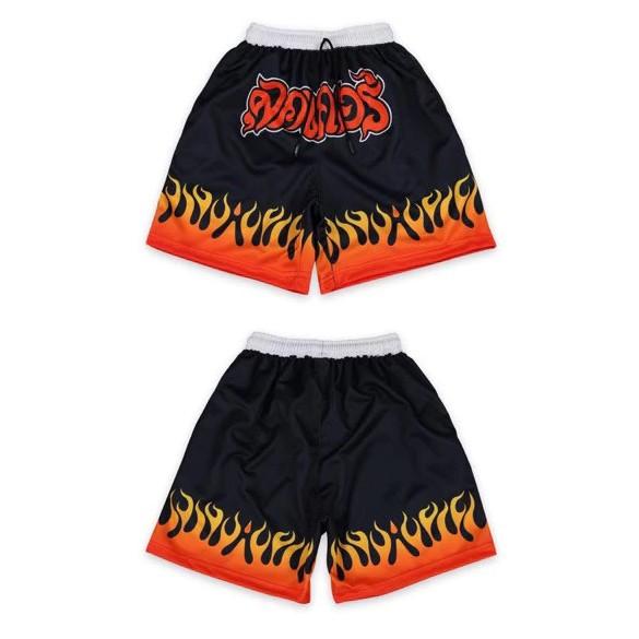 Fire Muay Thai Kickboxing Boxing Training Print Shorts Martial Art Boxer Unisex Men Women Kid Pants Fighting Fitness Gym Sport Workout