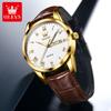 OLEVS 5892 Watch Men's Watches Simple Quartz Week Date Watches For Men Waterproof Luminous Business Classics Male Clock
