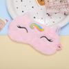 Plush Squinting Eye Mask: Breathable, Light-blocking, and Comfortable for Autumn/Winter Sleep.