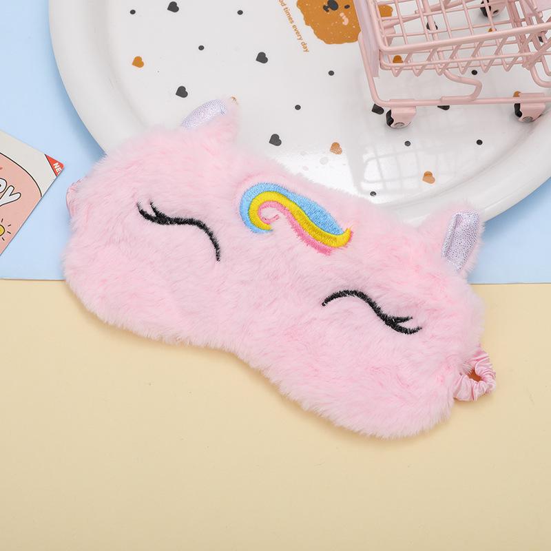 Plush Squinting Eye Mask: Breathable, Light-blocking, and Comfortable for Autumn/Winter Sleep.