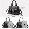 Female Handbag Luxury S Women Bags Designer High-capacity Soft Leather Shoulder Crossbody Bags for Women Tote Bag 3 Layers