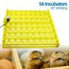 220V Automatic Egg Incubator Capacity 56/154 Duck Chicken Plastic Egg Tray Incubator Trays Hatching with Auto Turn Motor