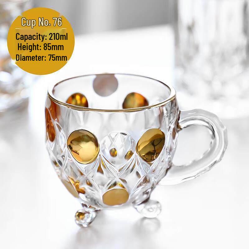 HA Crystal Gold-Rimmed Whisky Glass