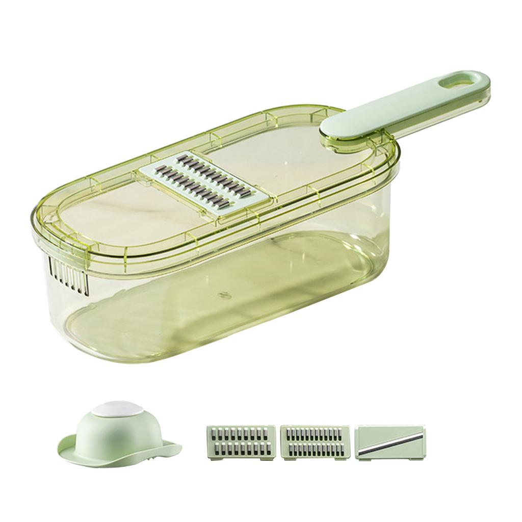 Vegetable Cutter Vegetable Slicers 304 Stainless Steel Transparent Food Chopper for Potato 3 Blades