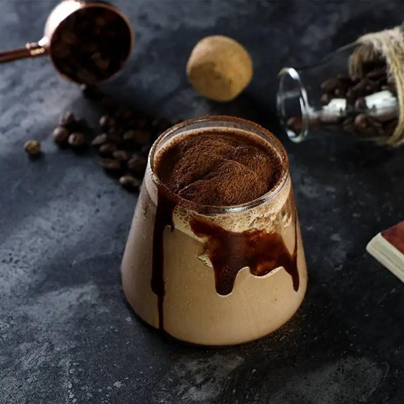 280ml Japanese Fuji Mountain Cup Transparent Coffee Glass Cup for Home Use Milk Cold Drink Water High Borosilicate Glass Cups