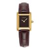 Klassische Vintage Lederarmband Wasserdichte Quarz-Uhr