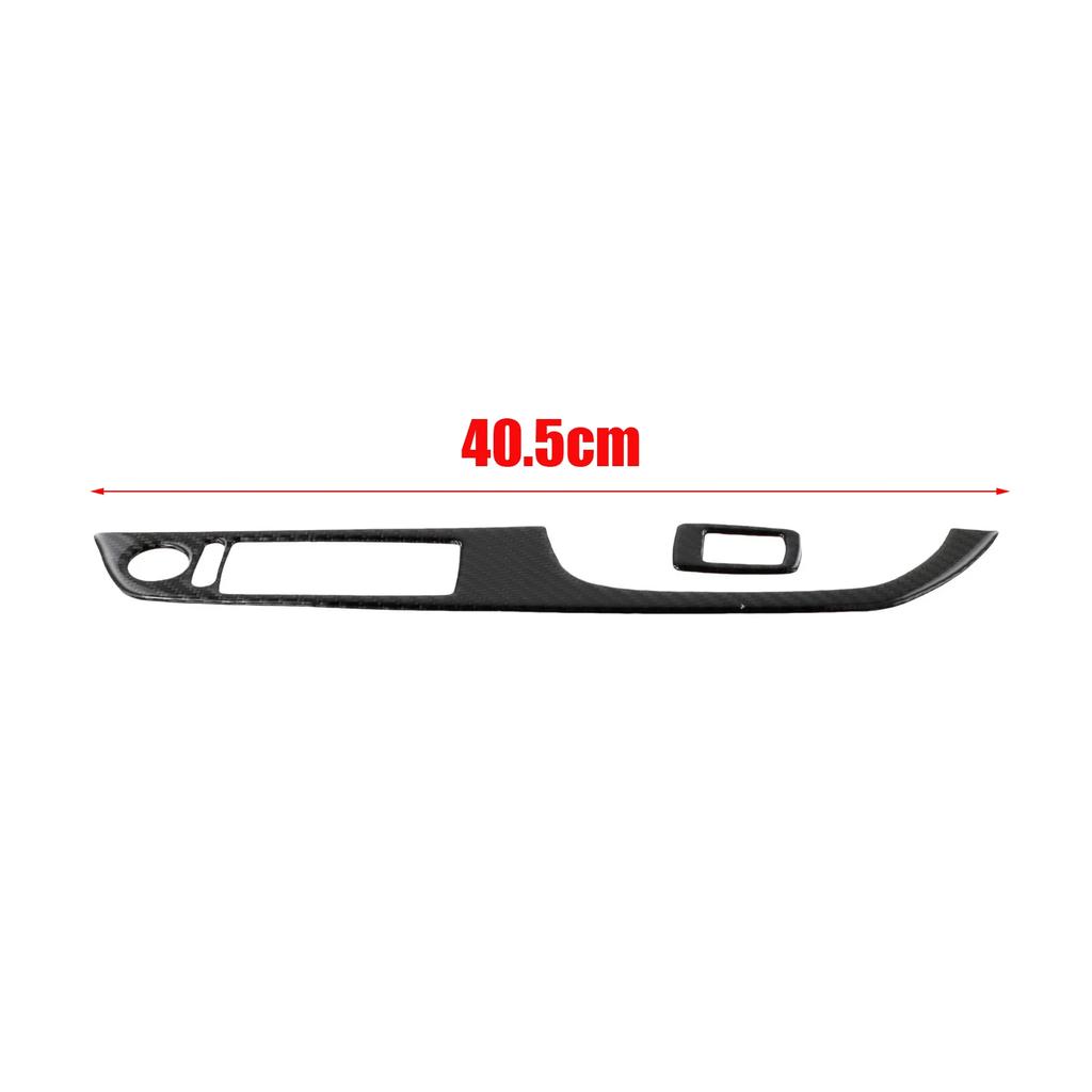 Waterproof Switch Cover Trim 2Pcs Set Black Carbon Fiber 40 5cm Quality Assurance Easy To Use For BMW 3 Series E92