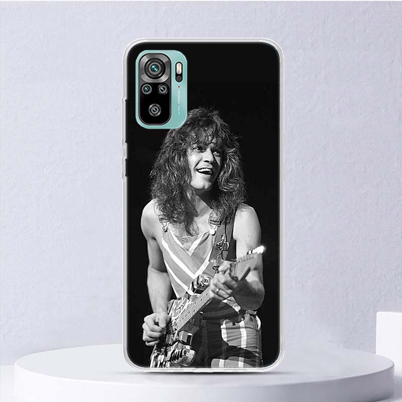 Eddie Van Halen Graphic Guitar Soft Case For Xiaomi Redmi Note 14 13 12S 11S 10S 12 Pro Plus Phone Cover 11 10 11E 11T Note14 Sh