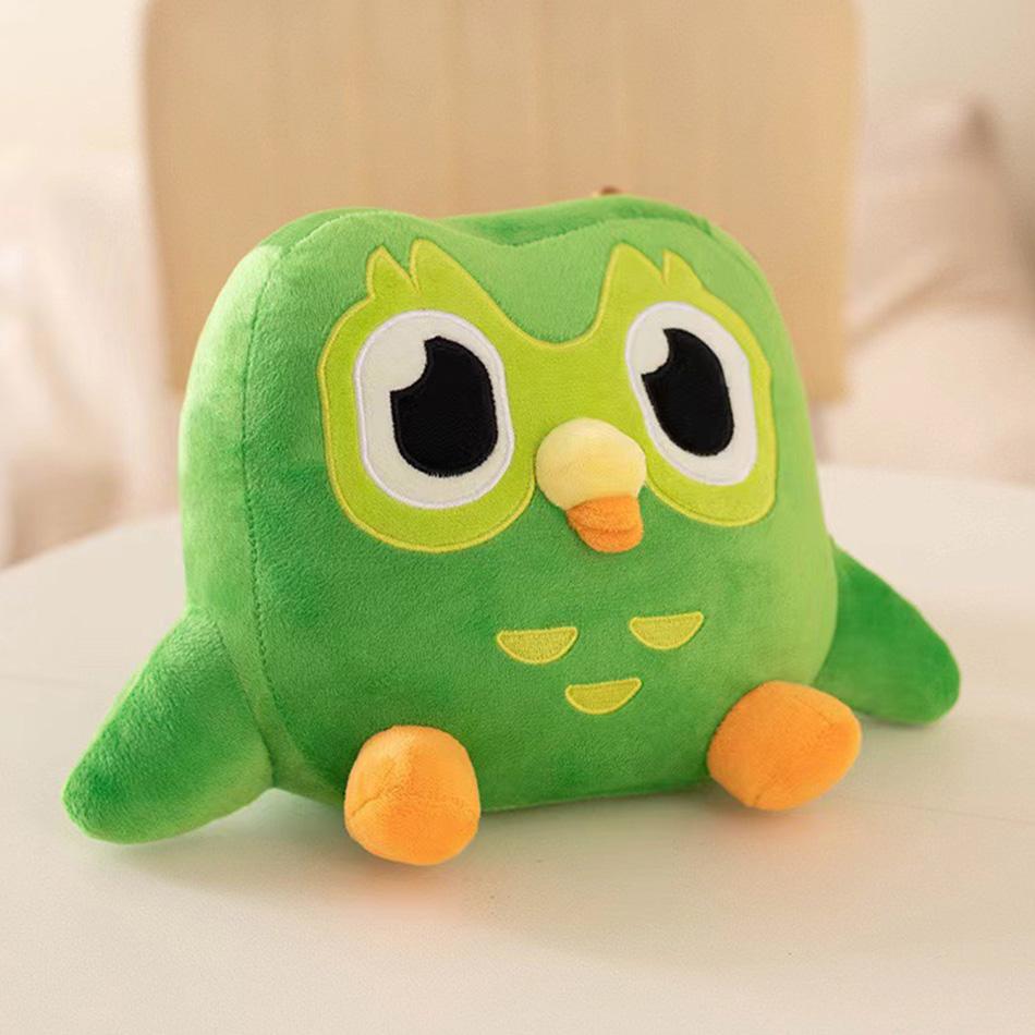 Jucărie de pluș Bufnița Duolingo Duo Plushie Bufnița Duo Păpușă Bufniță Desen Animat Verde Jucărie Animal de Pluș Moale Cadou Ziua Copiilor